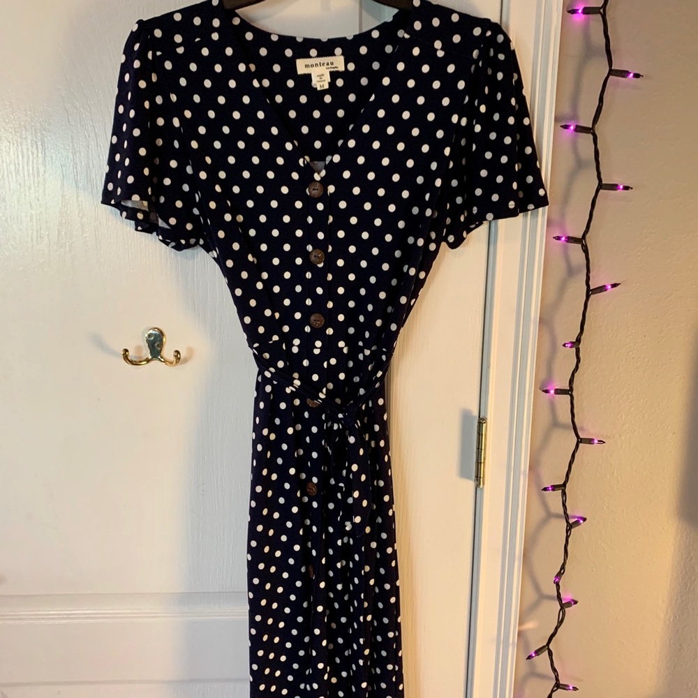 Polka Dot Midi Dress | Monteau Los Angeles